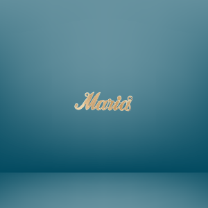 Maria Script Nameplate