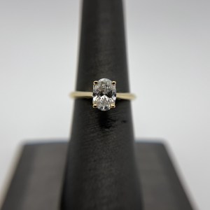 10k Yellow Gold Lab Diamond Ring