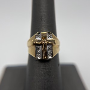 10k Two-Tone Gold Ring