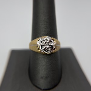 10K Two-Tone Diamond Ring