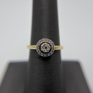14K Yellow Gold Diamond Ring