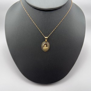 10K Yellow Gold Religious Pendant