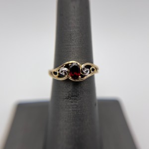 10k Yellow Gold January Birthstone Ring