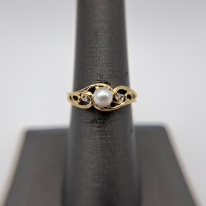 10k Yellow Gold June Birthstone Ring