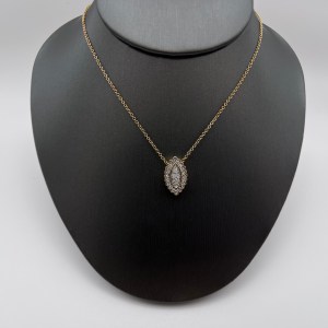 10k Yellow Gold Diamond Pendant