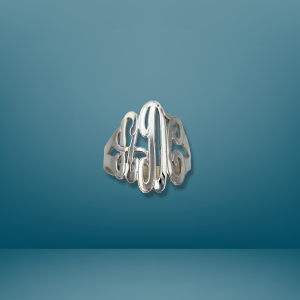 Monogram 3-Initial Ring