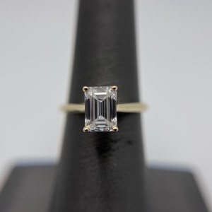 14k Yellow Gold Lab Diamond Ring