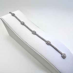 10k White Gold Diamond Bracelet
